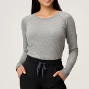 Gray Long Sleeve Women's Top/Underscrub
